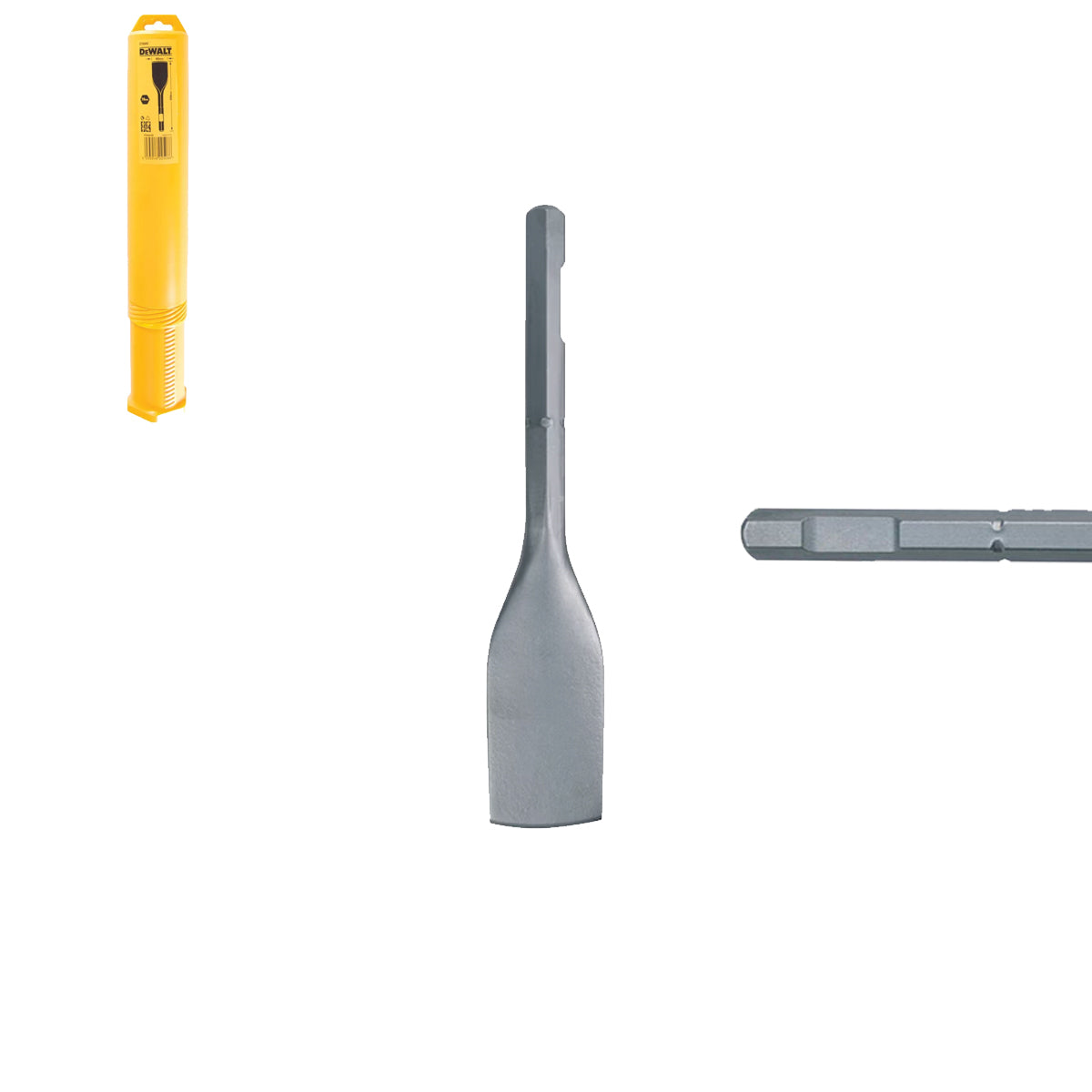 SDS-MAX POINTED, FLAT AND SPATULA chisels with 19mm HEX connection - DeWALT SDS-MAX POINTED, FLAT AND SPATULA chisels with 19mm HEX connection - DeWALT